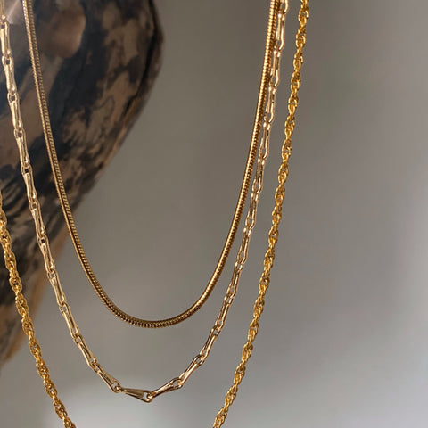 gold layering necklaces