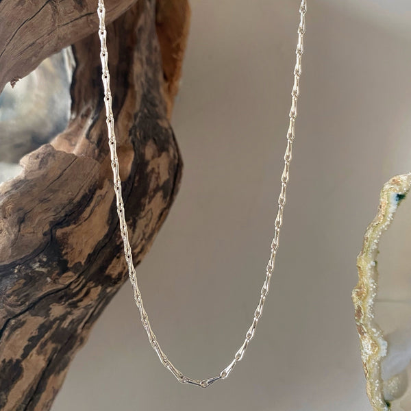 sterling silver barleycorn necklace