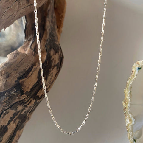 sterling silver barleycorn necklace