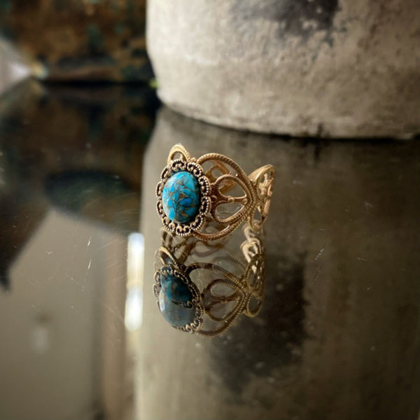 handmade turquoise ring