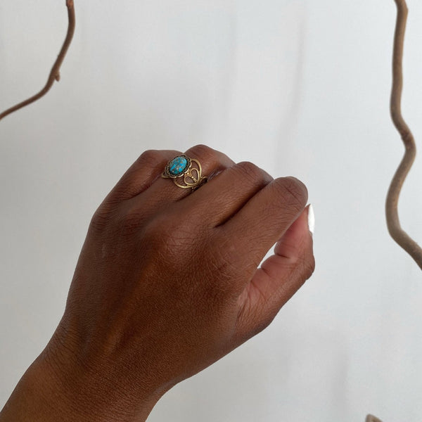 zaria turquoise ring