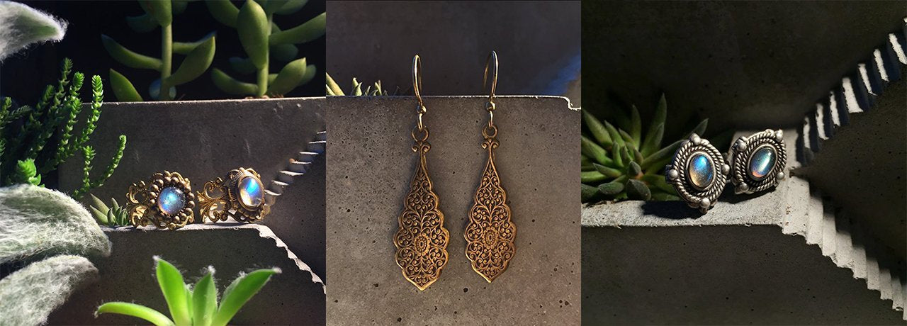vintage rustic gemstone jewellery
